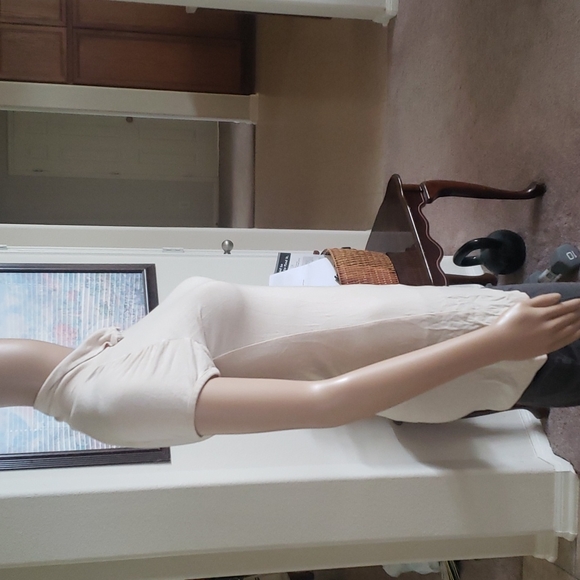 Moda International s button up mockneck sexy stretchy cap sleeve - Picture 4 of 9